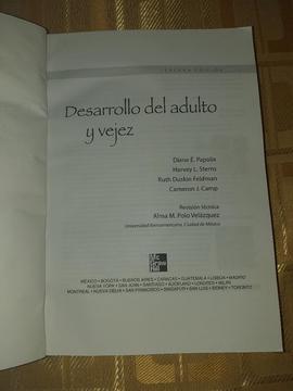 Vendo Libro Desarrollo Del Adulto/ Vejez