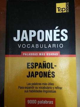 Vocabulario españoljaponés 9000 palabras más usadas