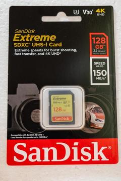 [Nuevo] Memoria SD Sandisk 128Gb Extreme Sdxc Uhs-I
