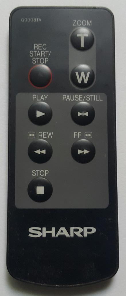 Control Remoto Sharp G0008TA para Videocámara VLL62U, VLL62