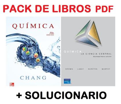 PACK LIBROS PDF QUIMICA DE CHANG Y BROWN MAS SOLUCIONARIO