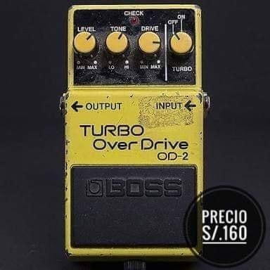 Pedal TURBO OVERDRIVE BOSS