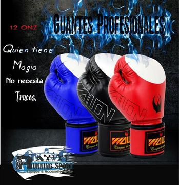 GUANTE DE BOX PROFESIONALES DE 12 ONZAS ideal para boxeo, kick boxing, Running Sport Perú