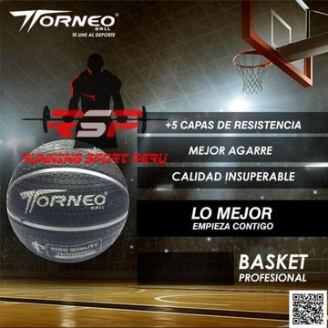 Pelota de Basket Profesional no. 7 para Pista Torneo Running Sport Perú