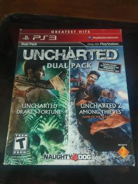 Vendo DUAL PACK UNCHARTED 1 y 2 PS3