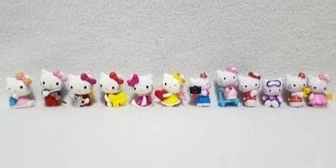 Set 3 Unidades Mini Figuras Hello Kitty Varios Modelos