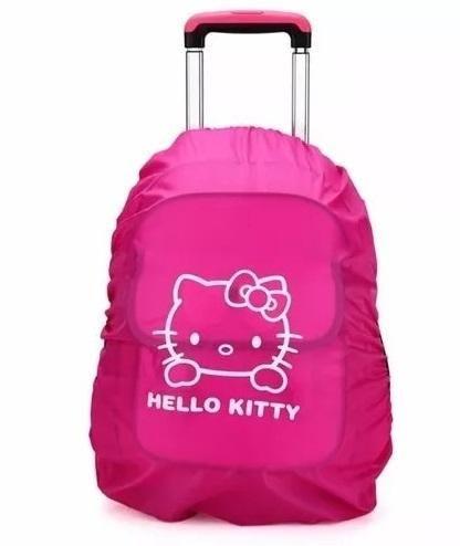 Cubierta Protector D Mochila Impermeable Lluvia Hello Kitty