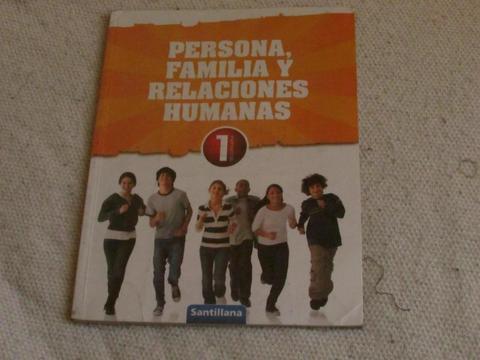 Libro de persona familia y relaciones humanas de primer grado Editorial Santillana