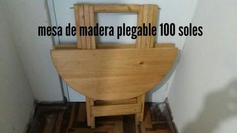 Mesa de Madera Plegable