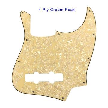 Pickguard Jazz Bass 4 Cuerdas 4 Ply Usa Mx Crema Fender