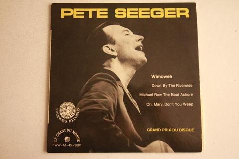 Pete Seeger wimoweh ep miniplay Folk U S A edición francesa
