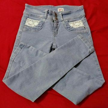 Pantalon Jean para Niña T 14 Invierno