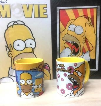 Homero The Simpsons Duff Taza Ceramica 11 onzas