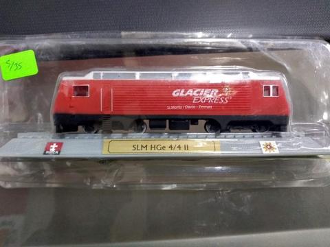 1/87 Locomotora SLM HGe 4 4 II Suiza Dakar Auto Bus Carro Tanque Barco Ferrocarril Tren