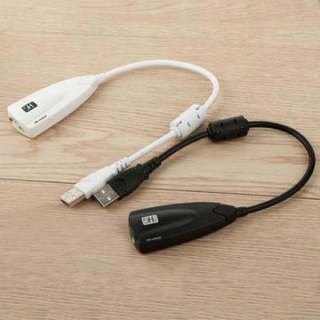 Chielecna tarjeta de sonido externa USB 2.0 virtual 7.1 canales ch 3D USB Audio tarjeta de sonido