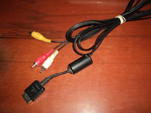 Cable Audio Y Video Original Para Ps1 Ps2 Ps3