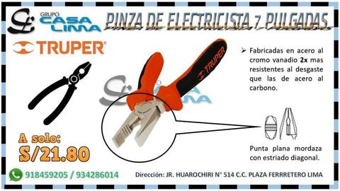 PUBLICIDAD PINZA DE ELECTRICISTA 7 PULGADAS