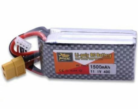 Bateria Lipo 11.1v 3s 40c 1500mah