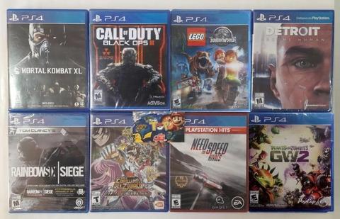 PS4 , MORTAL KOMBAT XL , COD BLACK OPS 3 , LEGO JURASIC , DETROIT , TIENDATOPMK