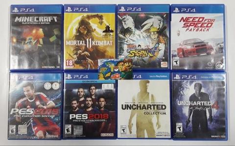 PS4 MINECRAFT , MORTAL KOMBAT 11 , NARUTO , NEED FOR SPEED , TIENDATOPMK