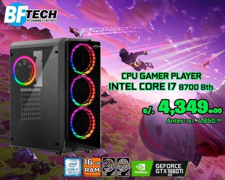 CPU GAMER Intel Core i7-8700 3.20GHz gtx1660ti