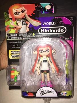 World Of Nintendo Inkling Girl Splatoon original Jakks Original nuevo sellado