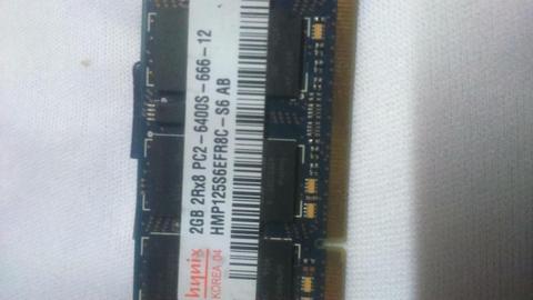 MEMORA RAM DDR2 2GB LAPTOP