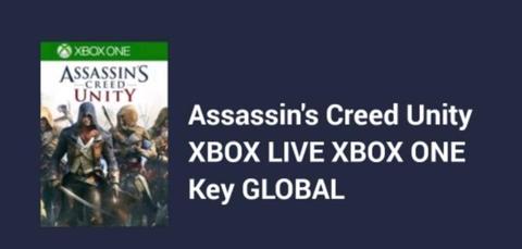 Codigo Assasins Creed Unity Xbox One