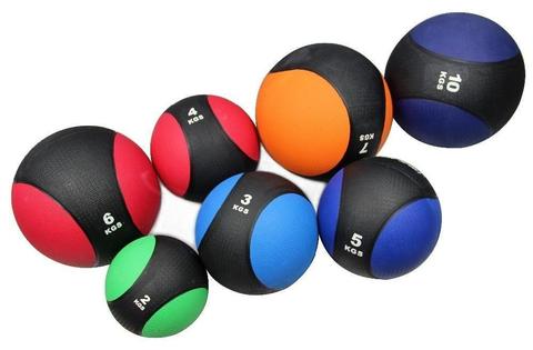 PESAS Y CROSSFIT : Balón Medicinal 2 - 4- 6 - 8 - 10 Kilos Con Rebote Crossfit Gym