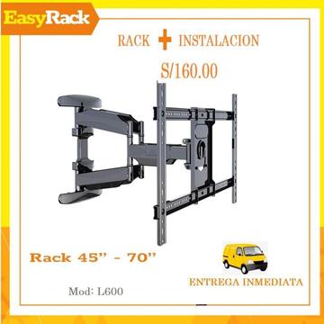 RACK TV INCLUIDO INSTALACION Mod:L600 para TV/LSC/PLAS