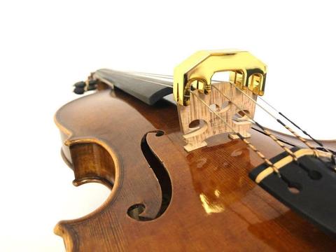 venta sordina silenciador metal oro dorado para violin