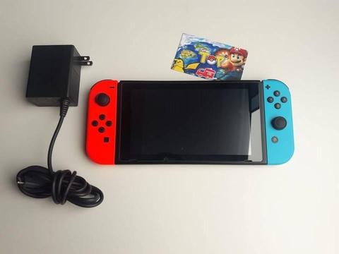 NINTENDO SWITCH COLOR NEGRO Y NEON , MODO PORTÁTIL , NUEVO CON GARANTÍA , TIENDATOPMK