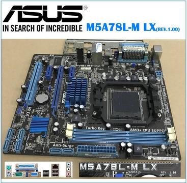 Placa ASUS M5A78LM LX, procesadores FX, phenom y athlon