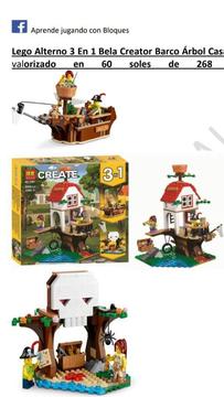 Lego Alterno Creator Bela 3 en 1