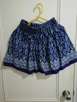 Falda Azul
