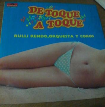 RULLI RENDO DE TOQUE A TOQUE LP DISCO VINILO CUMBIA TROPICAL