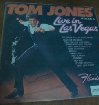 TOM JONES LIVE IN LAS VEGAS LP DISCO VINILO