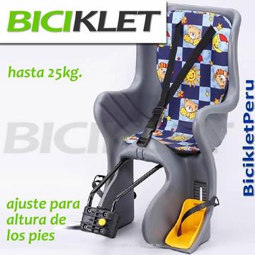 1092 - Asiento Posterior para Transportar Niño En Bicicleta - BICIKLET