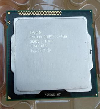 Procesador Core i3 2100 3.10GHz 65w, LGA 1155