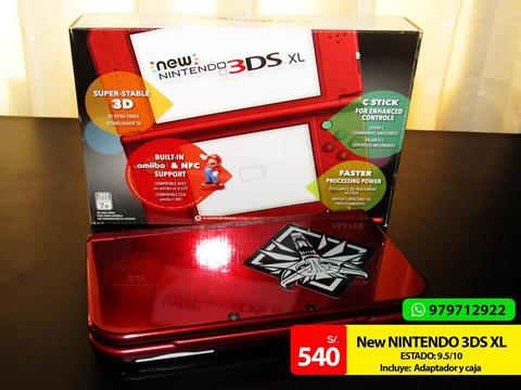 New Nintendo 3DS XL rojo