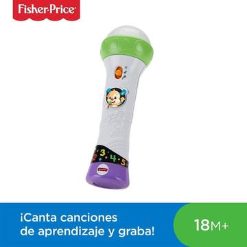 Microfono Fisher Price Rie y Aprende, Graba y Canta nuevo