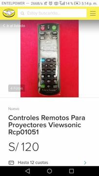 Control Remoto para Proyector Viewsonic