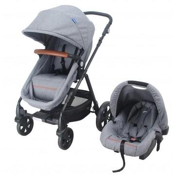 COCHE INFANTI CON PORTA BEBE TRAVEL SYSTEM CLOUD GREY P68