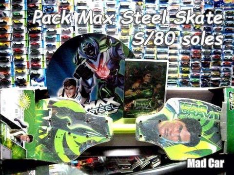 Skate Skateboard Max Steel CD Patineta