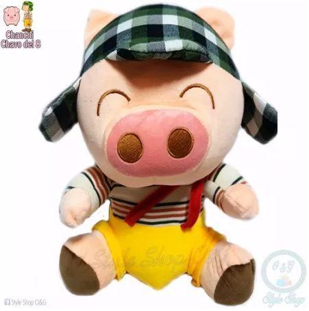 Peluche Chanchi Chavo Del 8 Chancho Disfrazado Bolsa