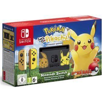 Nintendo Switch Consola Bundle -: Let's Go, Pikachu! Poke Ball Plus , NUEVO SELLADO , TIENDATOPMK