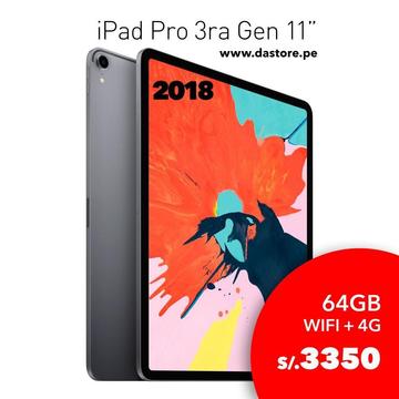 iPad Pro 11 y 12.9 2018 Wifi Lte 64gb 256gb 512gb ¡¡¡Oferta!!!