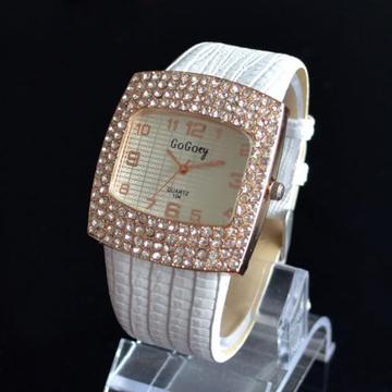 Reloj Mujer Blanco de Cristales