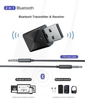 Bluetooth 5.0 Transmisor Receptor de Audio Para TV PC
