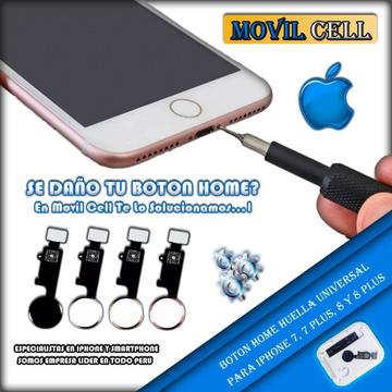 Botón Home Huella Universal iPhone 7 7 Plus 8 Y 8 Plus